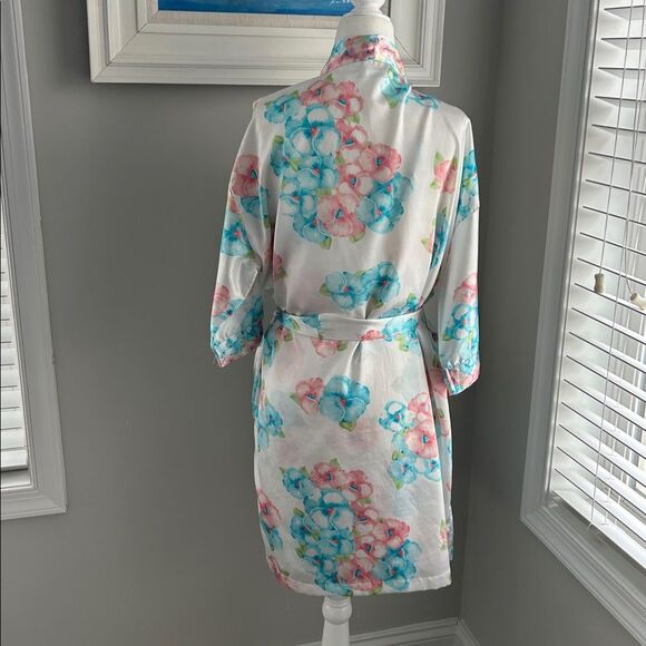 Vintage Secret Treasures Floral Sexy Slip Nightgown & Robe Set Small - Picture 8 of 15